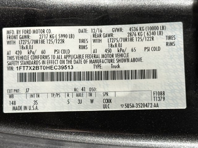 Used 2017 Ford F250 XLT w/ XLT Value Package AWD/4WD image 29