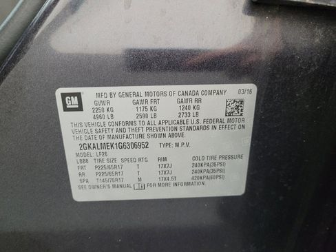 Used 2016 GMC Terrain SLE FWD image 33