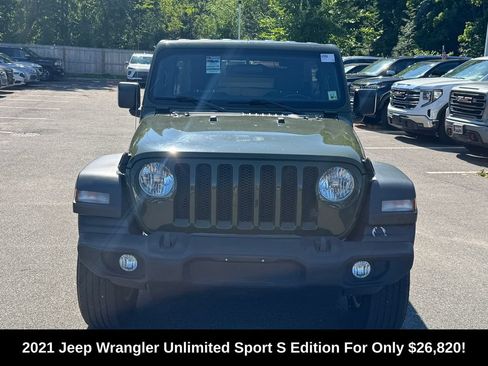 Used 2021 Jeep Wrangler Unlimited Sport AWD/4WD image 2