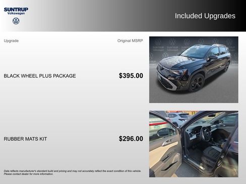 Used 2025 Volkswagen Taos SEL w/ Black Wheel Plus Package AWD/4WD image 2