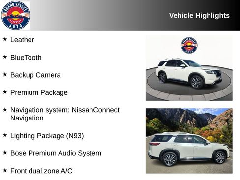 Used 2022 Nissan Pathfinder Platinum w/ Lighting Package (N93) image 2