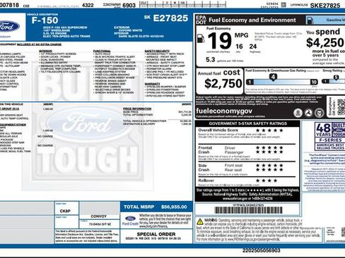 Used 2025 Ford F150 XLT w/ Equipment Group 301A Standard AWD/4WD image 3