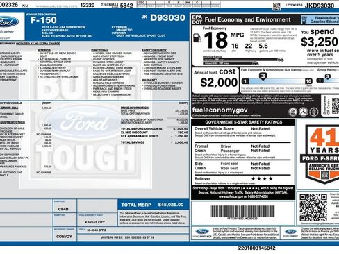 Used 2018 Ford F150 XL w/ Equipment Group 101A Mid AWD/4WD image 4