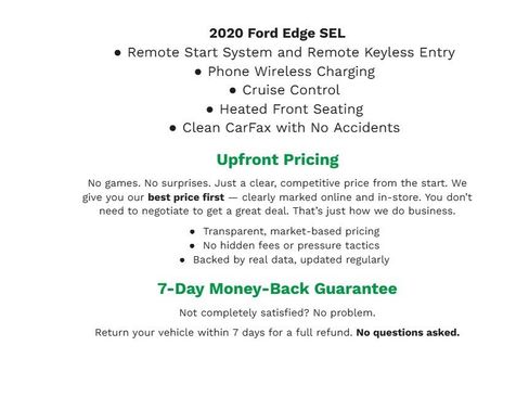 Used 2020 Ford Edge SEL w/ Convenience Package AWD/4WD image 2