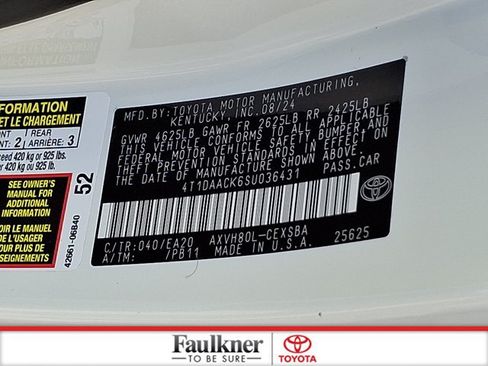 Used 2025 Toyota Camry SE FWD image 26