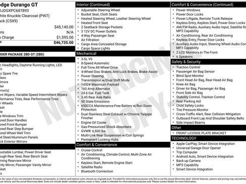 Certified 2023 Dodge Durango GT AWD/4WD image 59