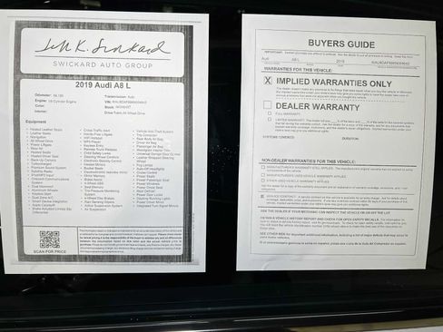 Used 2019 Audi A8 L 3.0T w/ Executive Package image 38