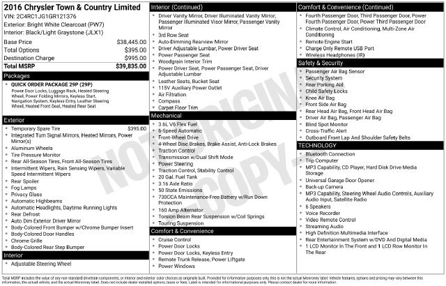 Used 2016 Chrysler Town & Country Limited FWD image 33
