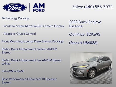 Used 2023 Buick Enclave Essence w/ Experience Buick Package AWD/4WD image 12