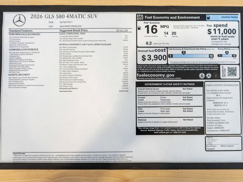 New 2026 Mercedes-Benz GLS 580 4MATIC image 35