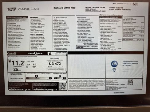 Used 2025 Cadillac XT5 Sportv w/ Technology Package AWD/4WD image 48