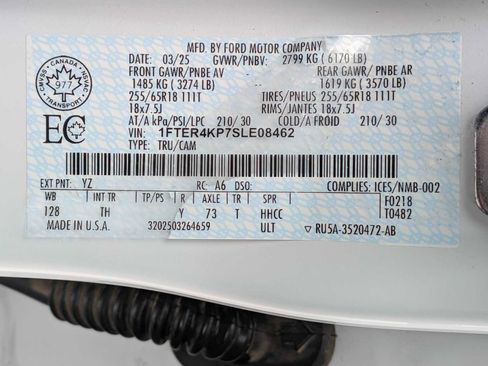 Certified 2025 Ford Ranger Lariat w/ Advanced Towing Package image 36