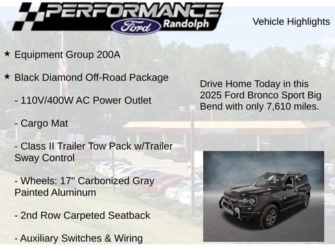 Used 2025 Ford Bronco Sport Big Bend AWD/4WD image 9