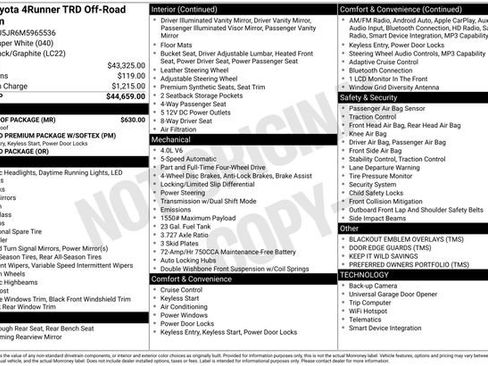 Used 2021 Toyota 4Runner TRD Off-Road Premium w/ Moonroof Package image 36