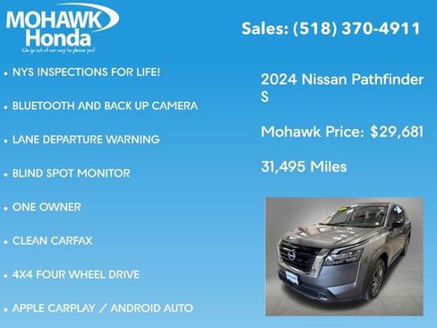 Used 2024 Nissan Pathfinder S AWD/4WD image 7