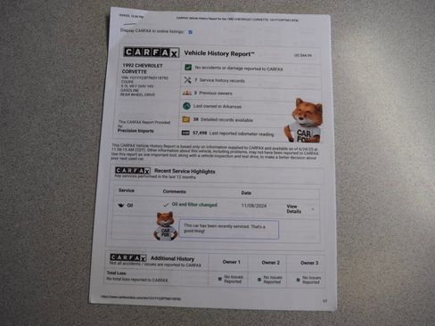 Used 1992 Chevrolet Corvette Coupe image 65