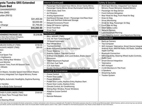 Used 2022 Toyota Tundra SR5 w/ SR5 Convenience Package RWD image 31