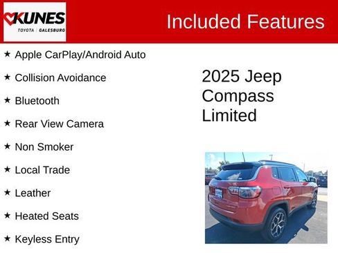 Used 2025 Jeep Compass Limited AWD/4WD image 2