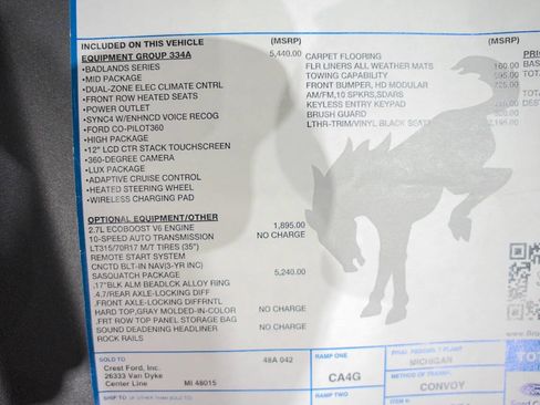 Used 2023 Ford Bronco Badlands image 28