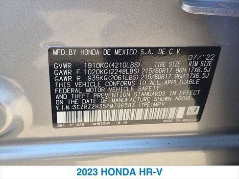 Used 2023 Honda HR-V LX image 26