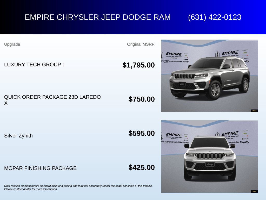 Used 2025 Jeep Grand Cherokee Laredo X w/ Luxury Tech Group I AWD/4WD image 6