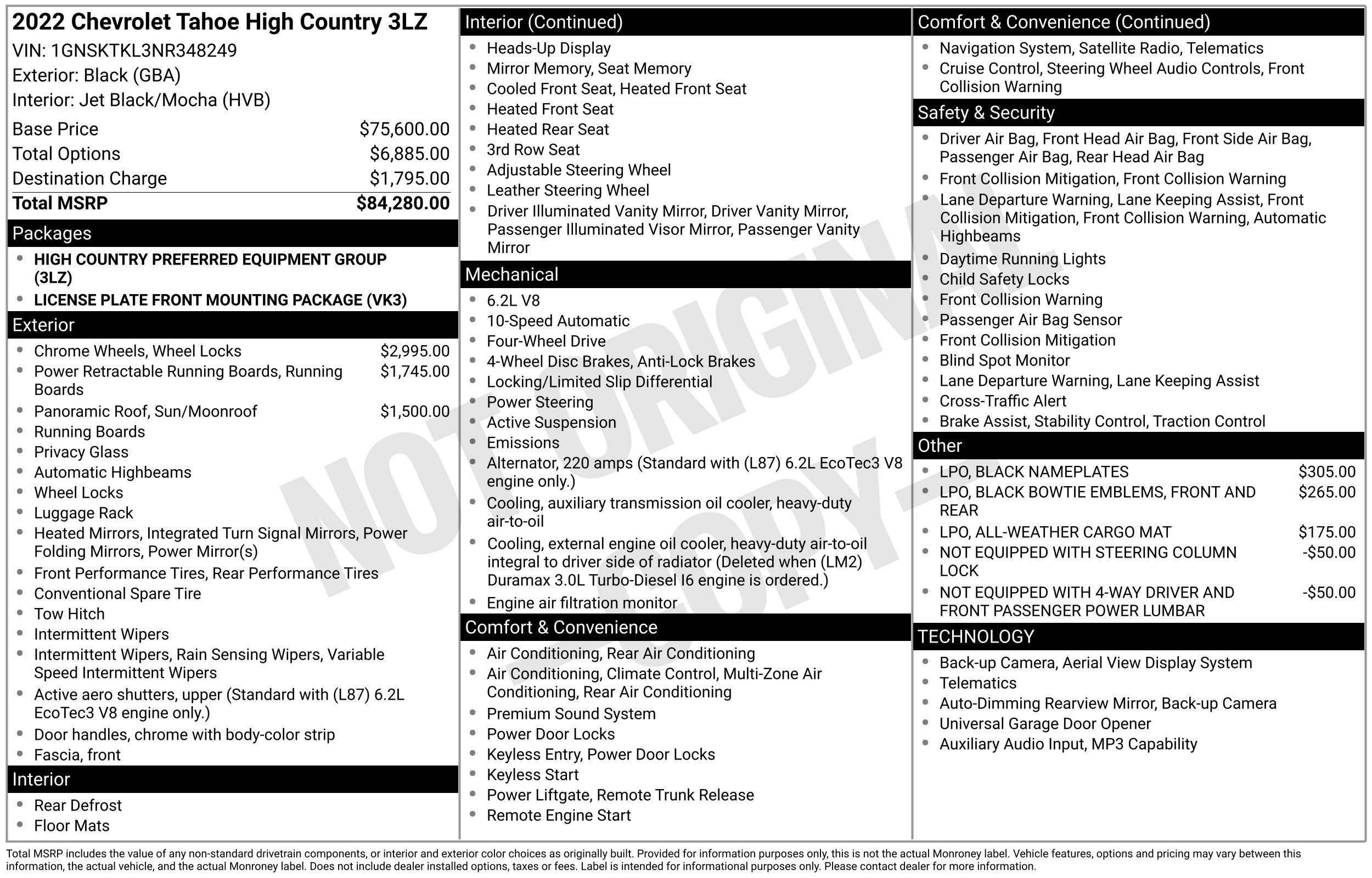 Used 2022 Chevrolet Tahoe High Country AWD/4WD image 28