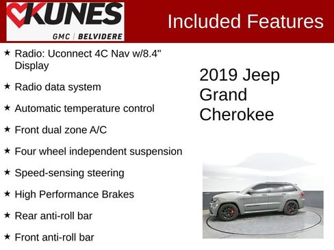 Used 2019 Jeep Grand Cherokee SRT w/ Trailer Tow Group IV AWD/4WD image 2