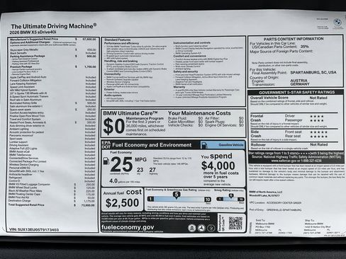 New 2026 BMW X5 sDrive40i w/ Premium Package image 40