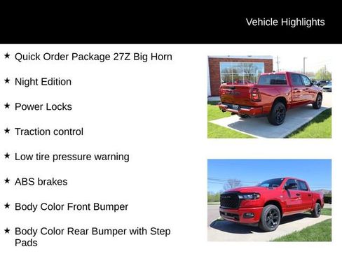 New 2026 RAM 1500 Big Horn w/ Night Edition AWD/4WD image 3