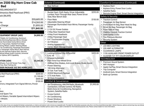 Used 2022 RAM 2500 Big Horn w/ Level C Equiment Group image 1