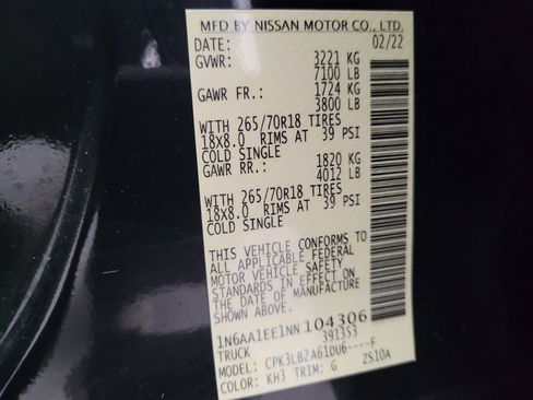 Used 2022 Nissan Titan SV image 33