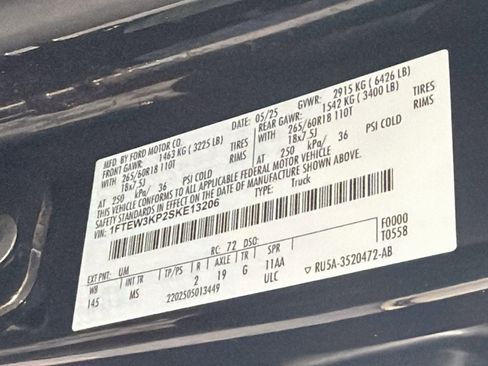 Used 2025 Ford F150 XLT w/ Equipment Group 301A Standard RWD image 12