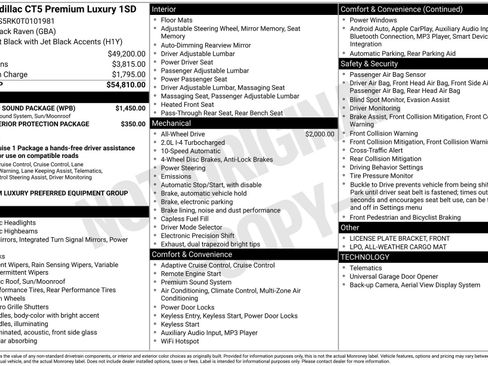 New 2026 Cadillac CT5 Premium Luxury w/ Sun And Sound Package image 3