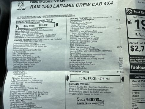 Used 2025 RAM 1500 Laramie w/ Night Edition image 69