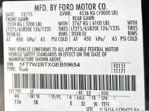 Used 2016 Ford F250 Lariat w/ Lariat Interior Package AWD/4WD image 37