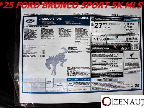 Used 2025 Ford Bronco Sport Outer Banks w/ Outer Banks Tech Package+ AWD/4WD image 14