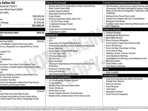 Used 2025 Kia Seltos EX w/ EX Sunroof Package AWD/4WD image 2