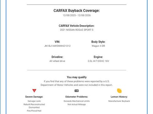 Used 2021 Nissan Rogue Sport S image 48