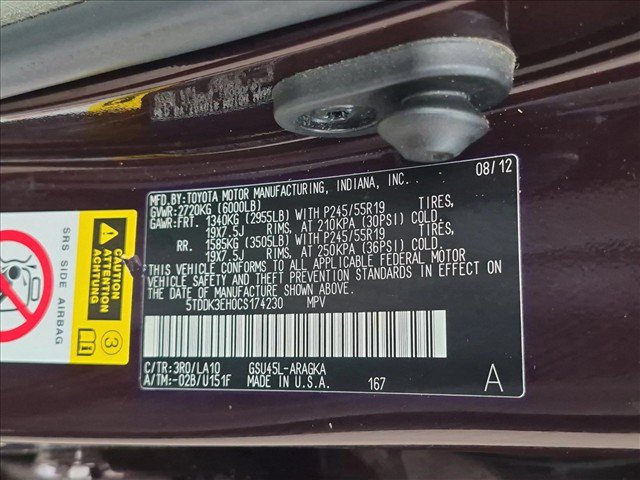 Used 2012 Toyota Highlander Limited w/ Protection Pkg AWD/4WD image 26