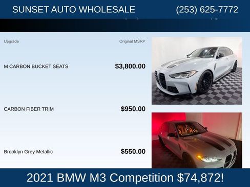 Used 2021 BMW M3 Competition image 23