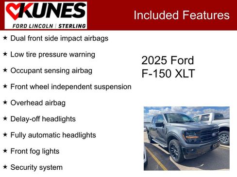 Used 2025 Ford F150 XLT w/ Equipment Group 301A Standard image 3