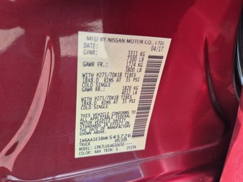 Used 2017 Nissan Titan PRO-4X AWD/4WD image 26