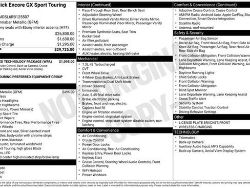 Used 2024 Buick Encore GX Sport Touring w/ Advanced Technology Package image 16