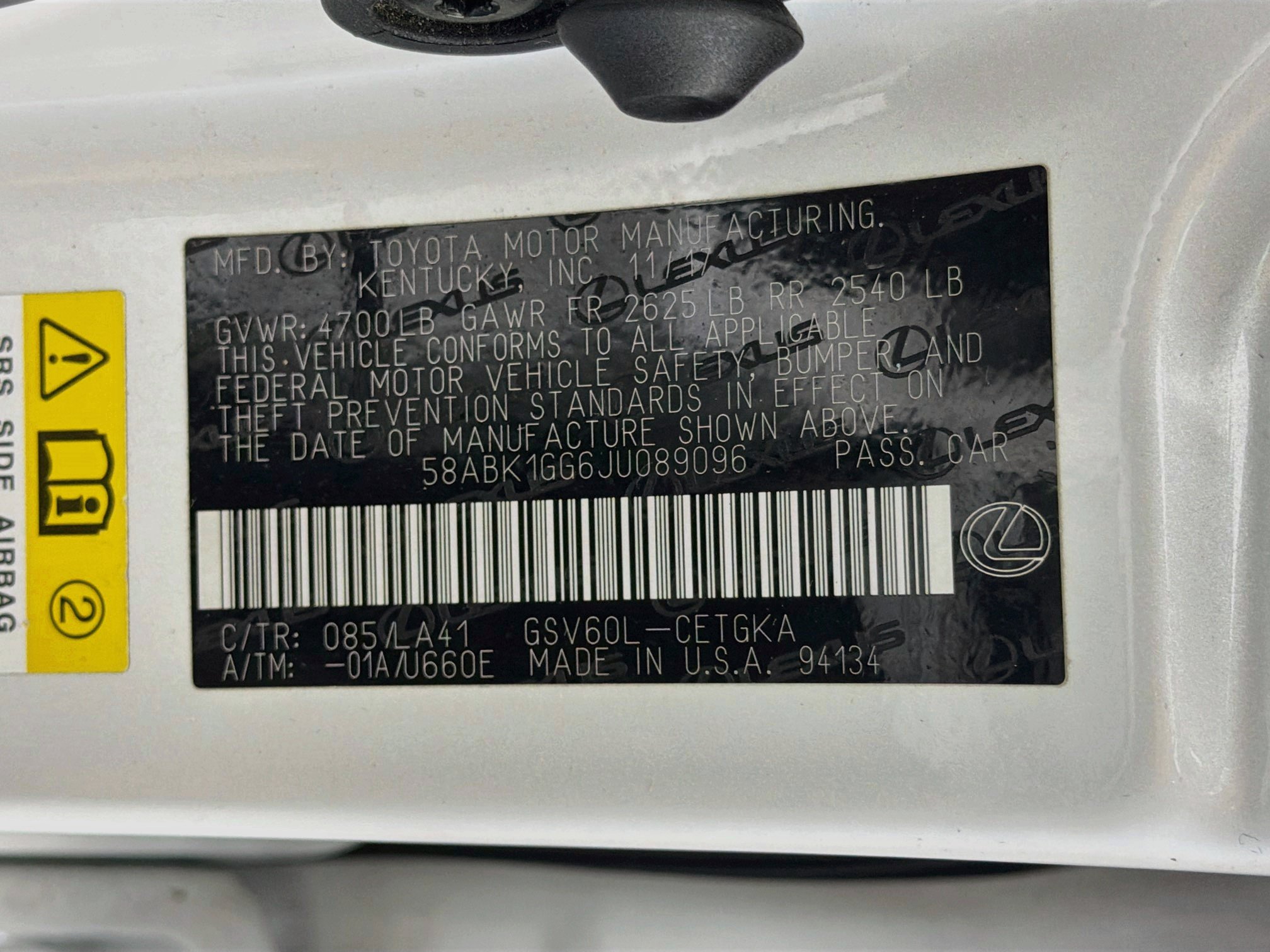 Used 2018 Lexus ES 350 w/ Navigation System Package FWD image 12