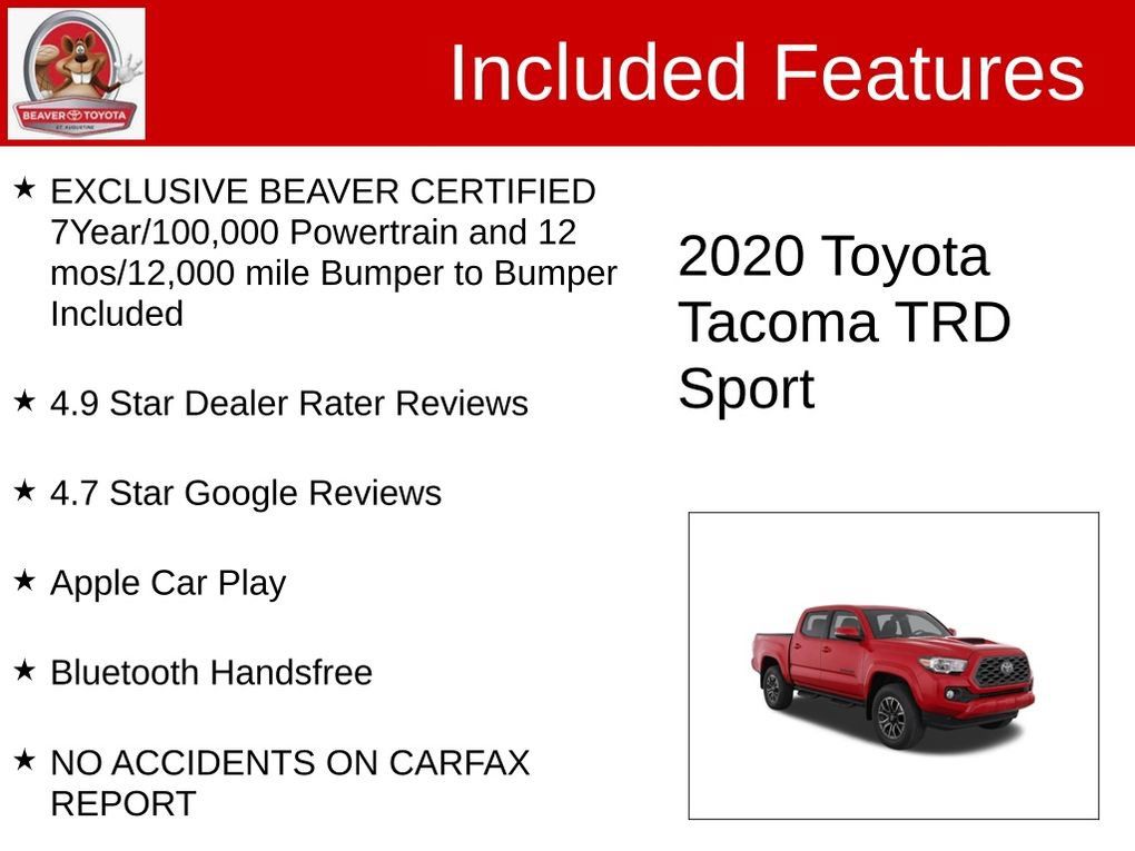 Used 2020 Toyota Tacoma TRD Sport w/ Technology Package RWD image 4