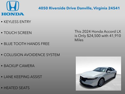 Used 2024 Honda Accord LX image 7