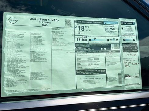 New 2026 Nissan Armada Platinum w/ Convenience Package image 38