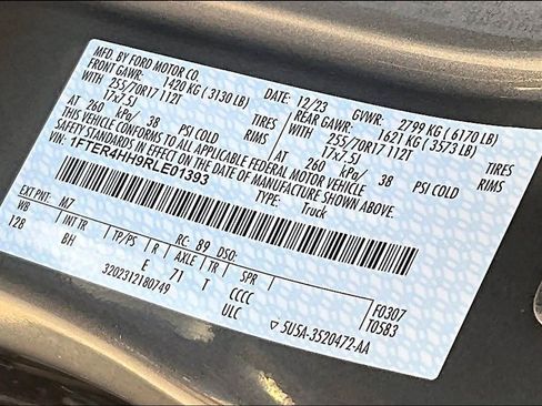 Used 2024 Ford Ranger XLT w/ Equipment Group 301A High image 68