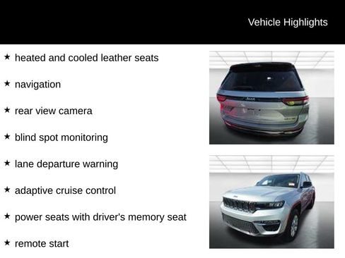 Used 2023 Jeep Grand Cherokee Limited w/ Luxury Tech Group II AWD/4WD image 10