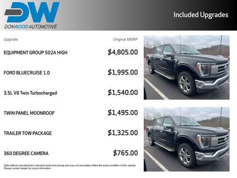 Used 2023 Ford F150 Lariat w/ Equipment Group 502A High image 3